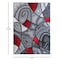 Flash Furniture Red 8' x 10' Abstract Design Accent Area Rug ACD-RGTRZ860-810-RD-GG - alternate 4